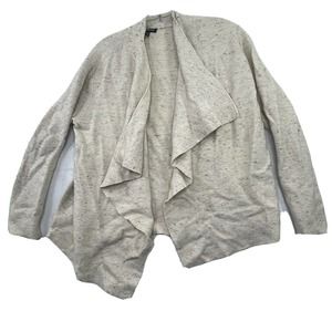 Eileen‎ Fisher Organic Cotton & Wool Womens Size Large Petite Open Front Sweater